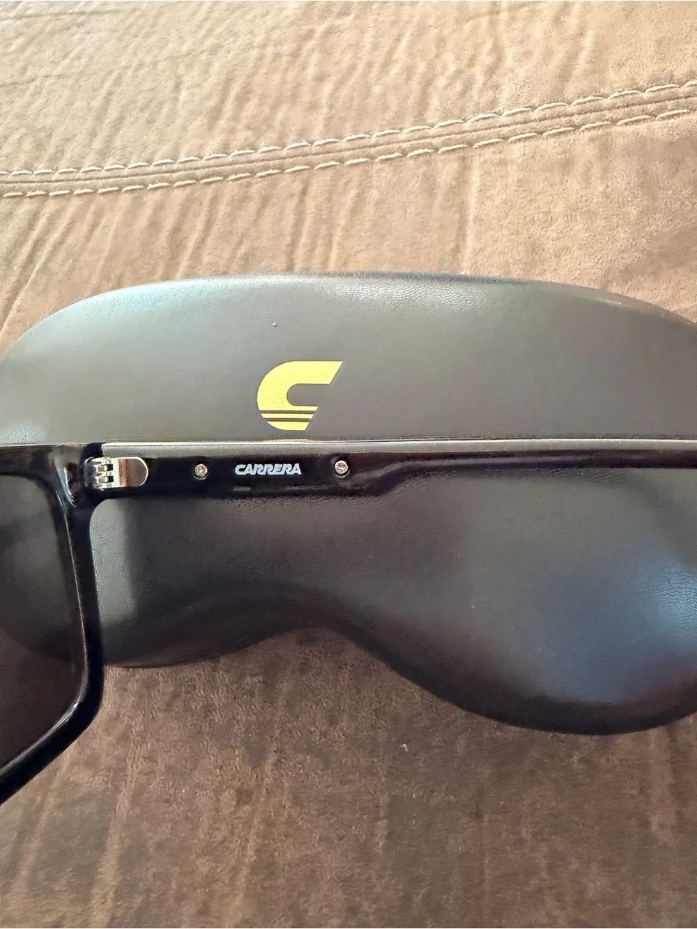 Carrera Men’s Black Sunglasses with Dark Lenses